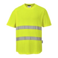T-SHIRT M/ CURTA ALTA VISIBILIDADE AMARELA C394 